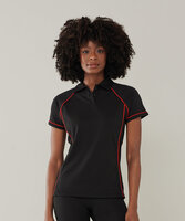 Women's piped performance polo