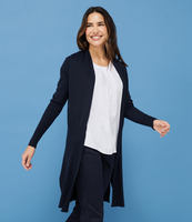 Henbury Ladies Longline Open Cardigan