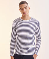 Unisex long-sleeved striped T