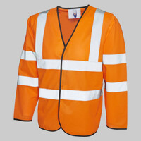 Long Sleeve Hi Vis Safety Waistcoat